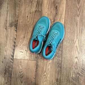 Hoka OneOne running shoes / worn once/ US size 10.5 / blue